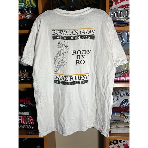 Vintage 80s Wake Forest University Of Medicine Vitruvian Man Tee - Picture 3 of 8
